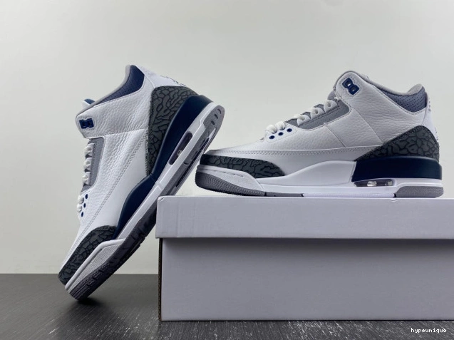 HYPE Jordan Navy 3 CT8532-140 Air Midnight 0814